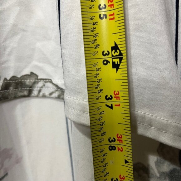 Magazine Maternity White and Pink High Low Sundress with Flutter Cap Sleeves - Picture 11 of 16